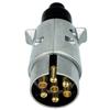 7 Pin 12V Aluminium Alloy Trailer Plug Electrics Tow Towing Wiring Connector Adapter Caravan Boat Trailer Lights Socket Plugs EU