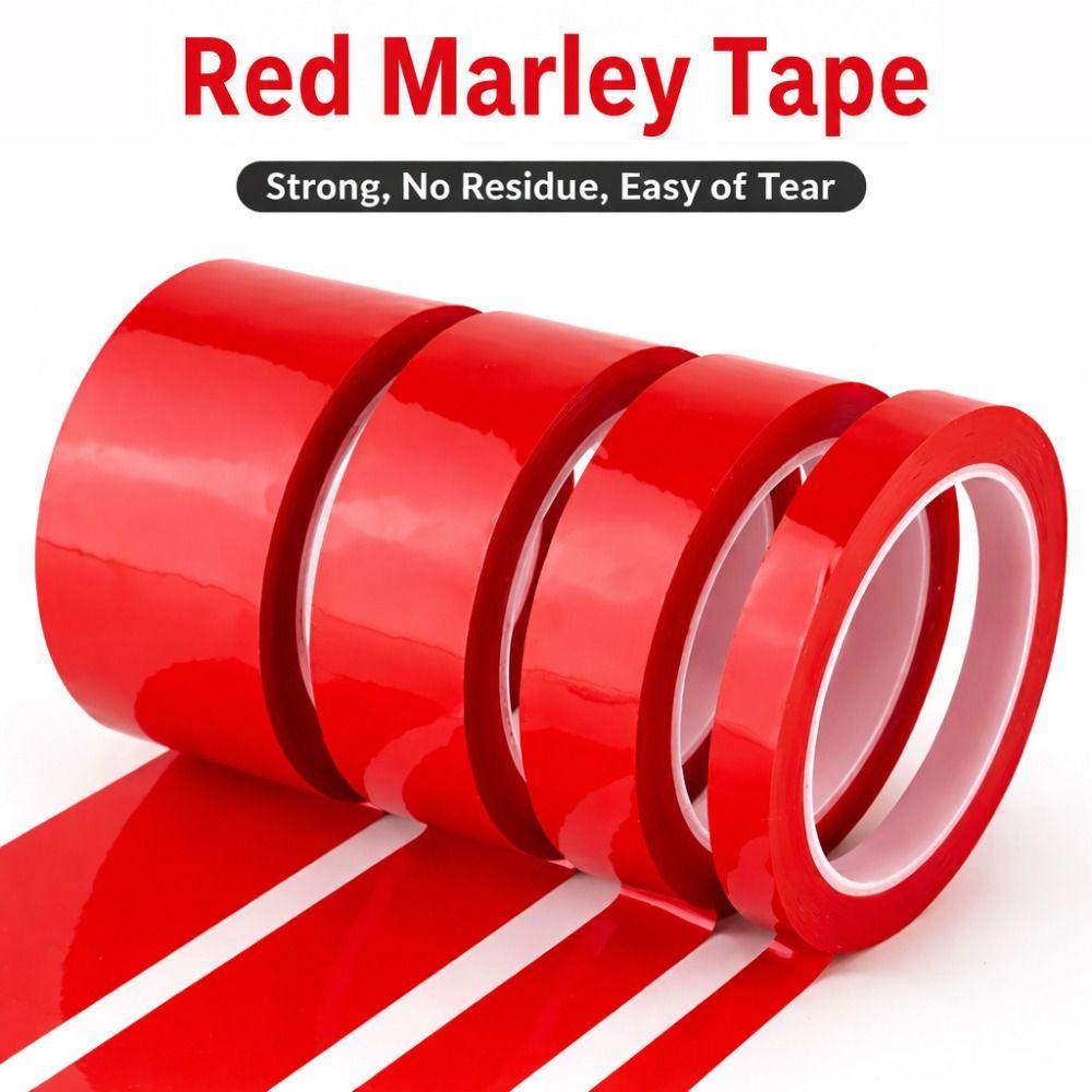3/5/8/10mm Width Coding Tape Red Adhesive Coded Tape High Insulate Marker Line Tape