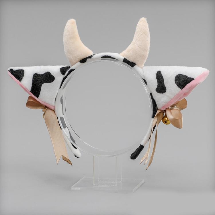 Mädchen Tierohren Kopfschmuck Schwanz Set Plüsch Haarreif Handgemacht Cosplay Zubehör