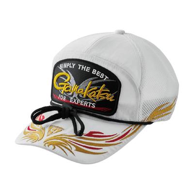 Gamakatsu Half Mesh Cap (Patch) GM9115 White, Size LL