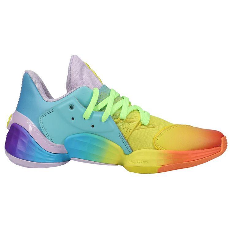 Adidas Harden Vol. 4 Camp Men Sneakers Multi-Color Purple-Tint Solar-Yellow FX4482