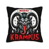 Merry Krampus Horror Pillowcases  Novelty Pillow Case For Living Room Sofa Comfy Pillow Cover