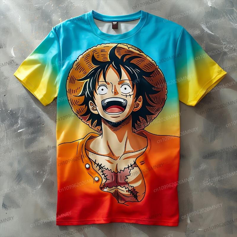 2026 Summer Men's Quick Drying 3D Dragon Ball T-shirt Short Sleeved Youth Cartoon Youth Printed Round Neck T-shirt