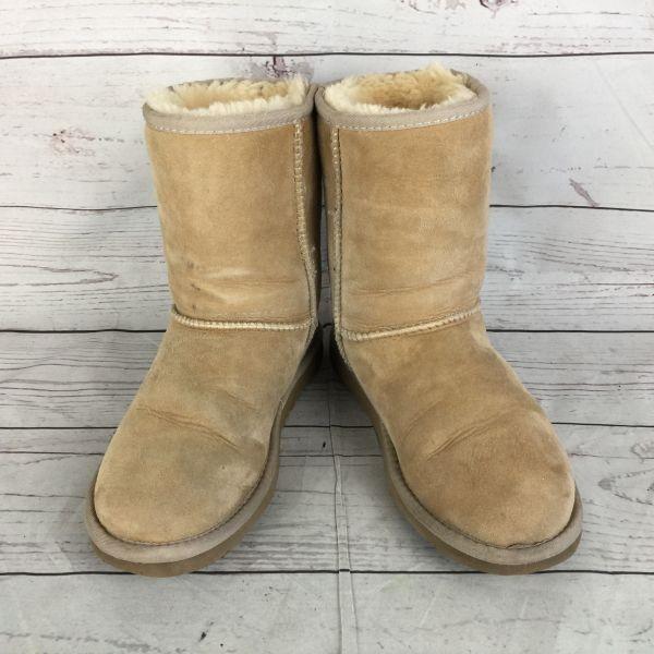 UGG Mouton Suede Short Boots Beige 23.0(USED)