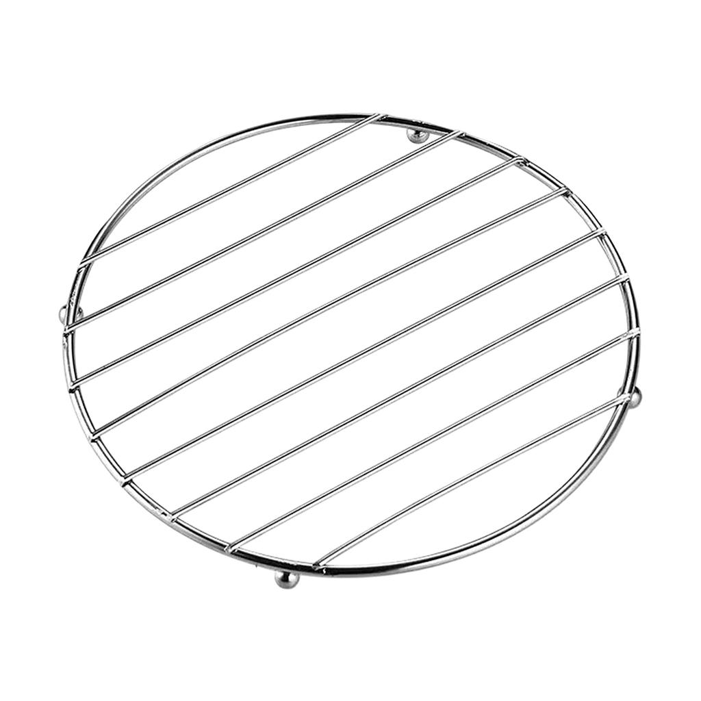 Thickened Stainless Steel Trivet Heat Resistant Rack Kitchen Tableware Stand Durable Pot Holder for Home Use