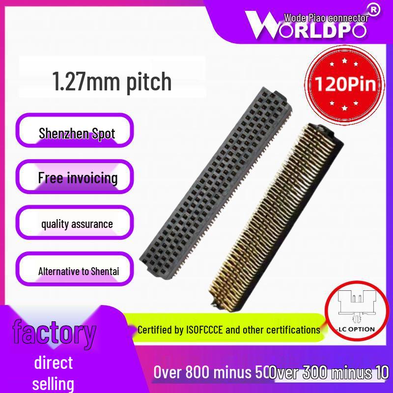 

Replacement SAMTEC Female Connector 1.27mm, 4 Rows, 120 Pin (SOLC-130-02-L/F-Q-LC-K-TR) High profile, 3 units