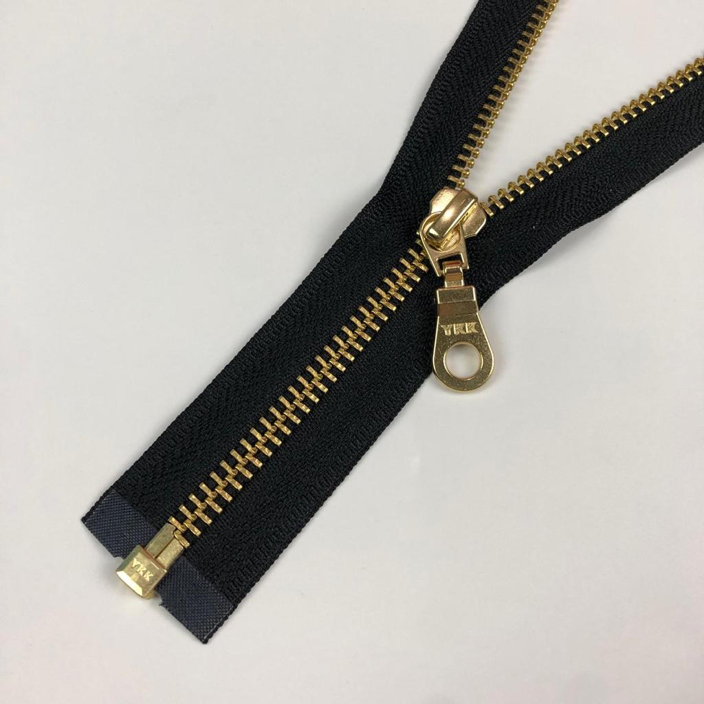 Genuine YKK No. 5 Metal Open/Closed-End Zipper for Apparel, Jackets, Plackets, and Luggage