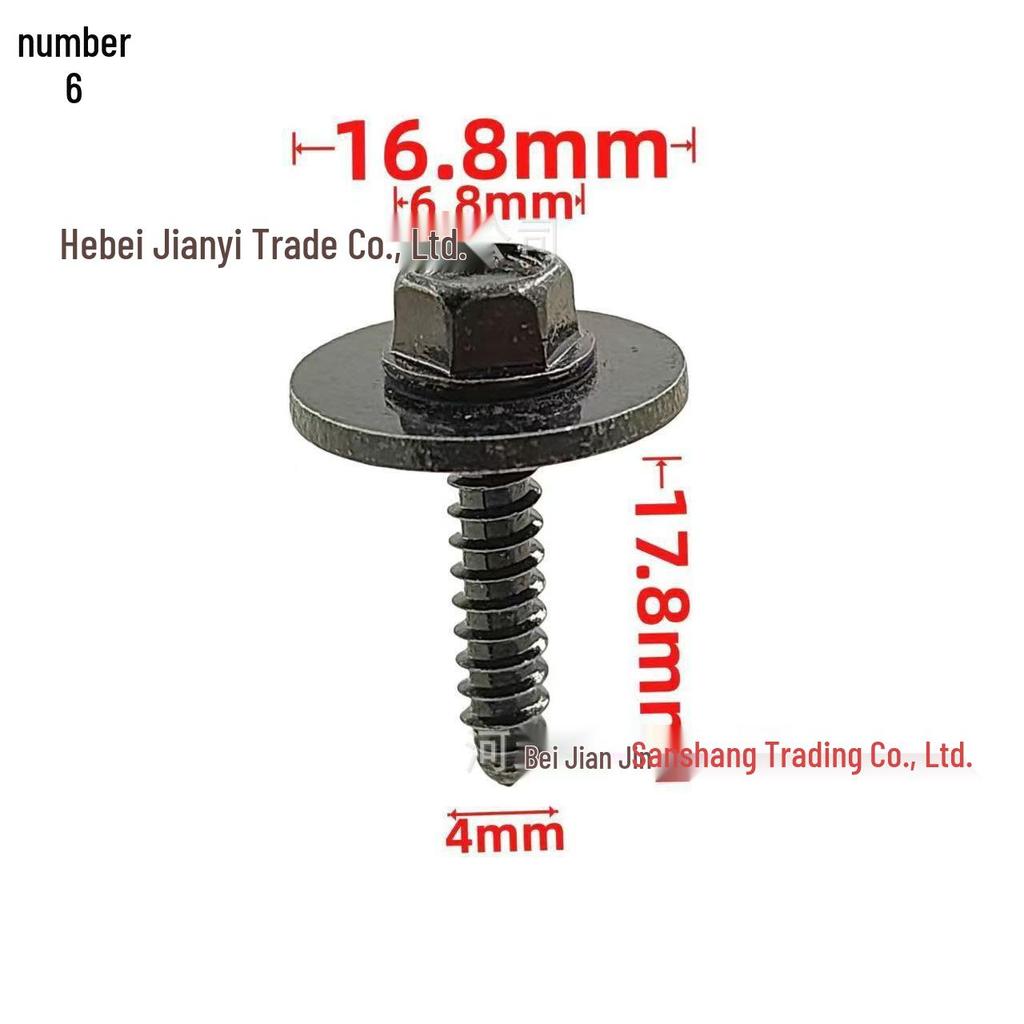 Car Body & Trunk Screw Set with Washers - M4, M5, M6
