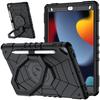 IPad 7/8/9 10.2 Inch Case 2-in-1 Shockproof PC Silicone 360 Rotating Stand Handbag
