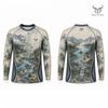 Outdoor Avontuur Kamperen Mannen T‑shirt Vintage Berg Rivier Print Sneldrogend Wandelen Reizen Tops Basic Ronde Hals Lange Mouwen T-shirt