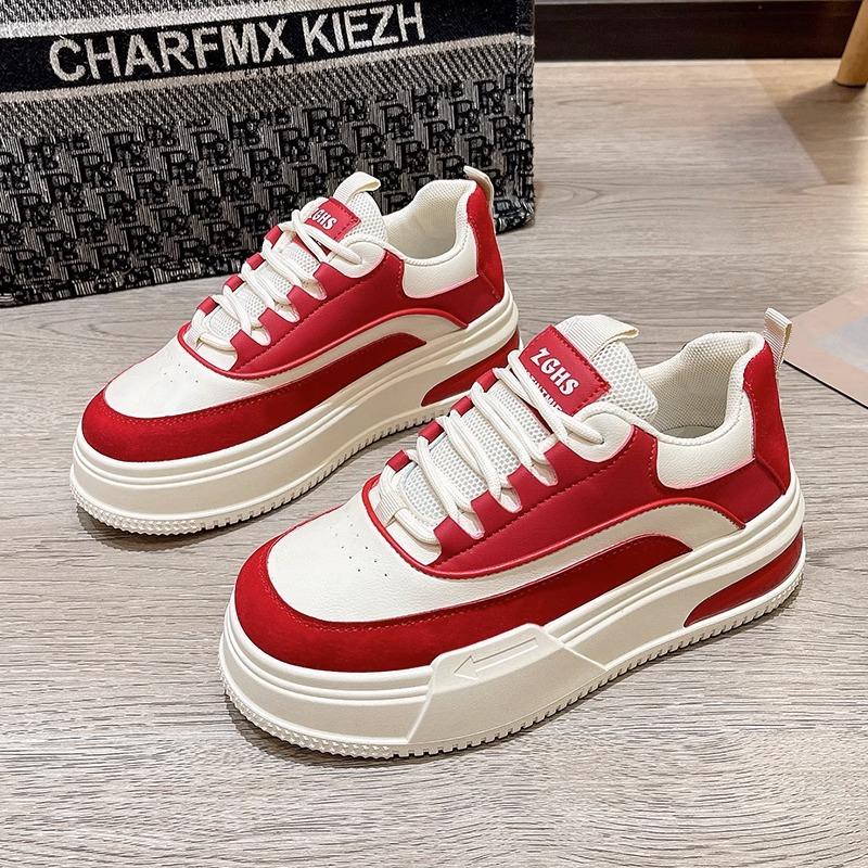 Niche Shoes Women's Spring and Autumn Board Shoes New Sports Platform Cake Shoes Versatile Board Shoes