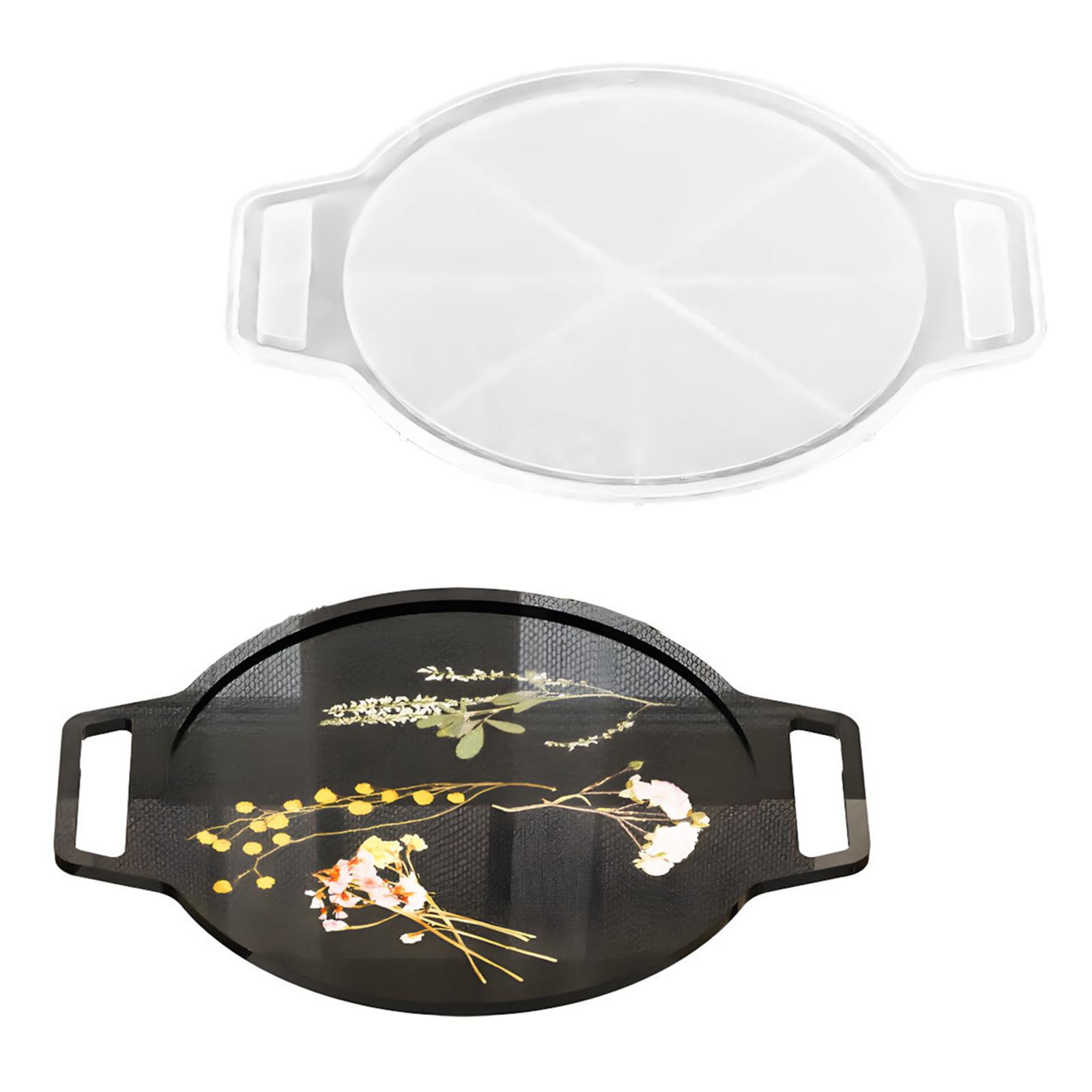 

Multi Purpose Crafting Mold for Homemade Oval or Octagonal Serving Plates and Decorative Resin Art Projects