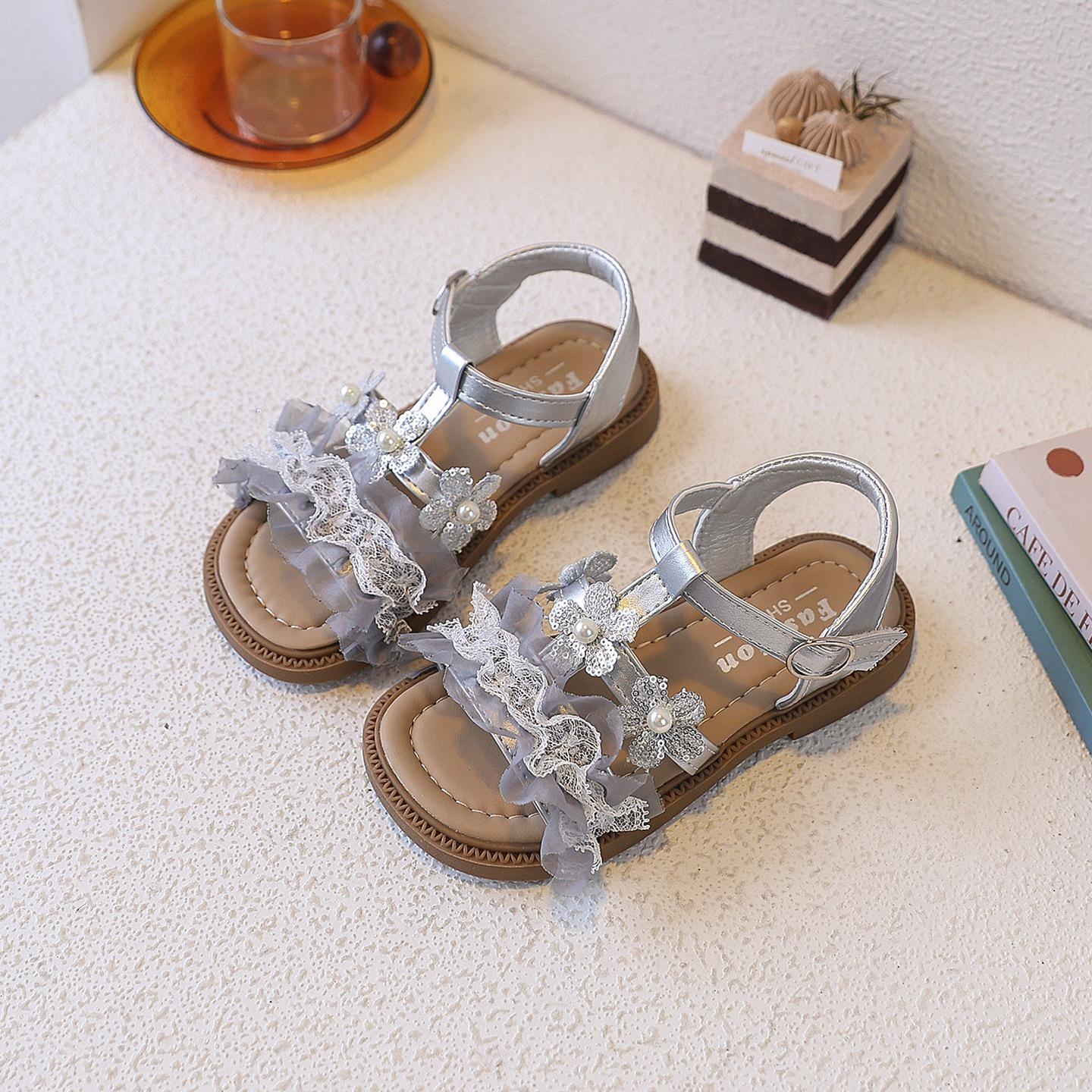 Non-slip Soft Sole Princess Sandals - Open-Toe Flower Design for Girls, Summer 2026. 22