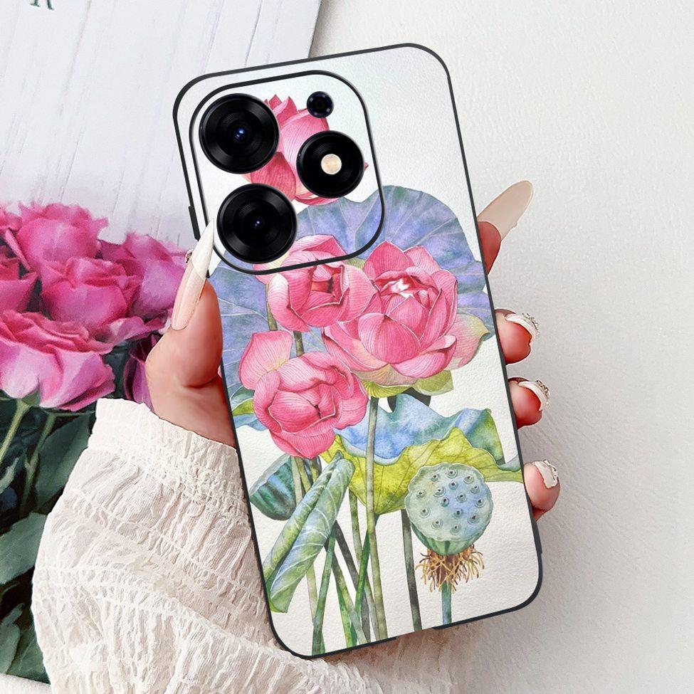 For Tecno Spark 10 Pro Case KI7 Silicone Cute Fashion Flower Cool Painted Soft Back Cover For Techno Spark 10 Pro Phone Case K17