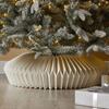 Honeycomb Christmas Tree Collar Foldable Paper Christmas Tree Base Stand Cover Basket Skirt Collar for 12"-25" Stands