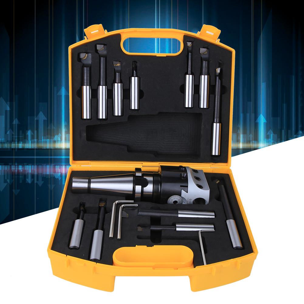 Boring Head Set High Quality 40CR CNC Milling Tools Kit Set F118 75mm DiameterNT40F11812PCS