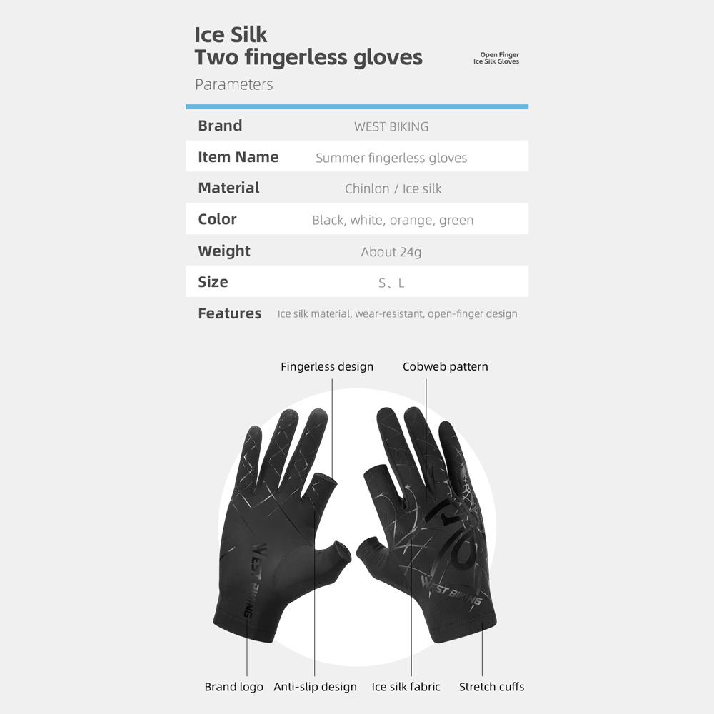 Cooling Cycling Gloves Elasticity Washable Quick Drying Gloves Breathable Sunshine-proof Mitts Road