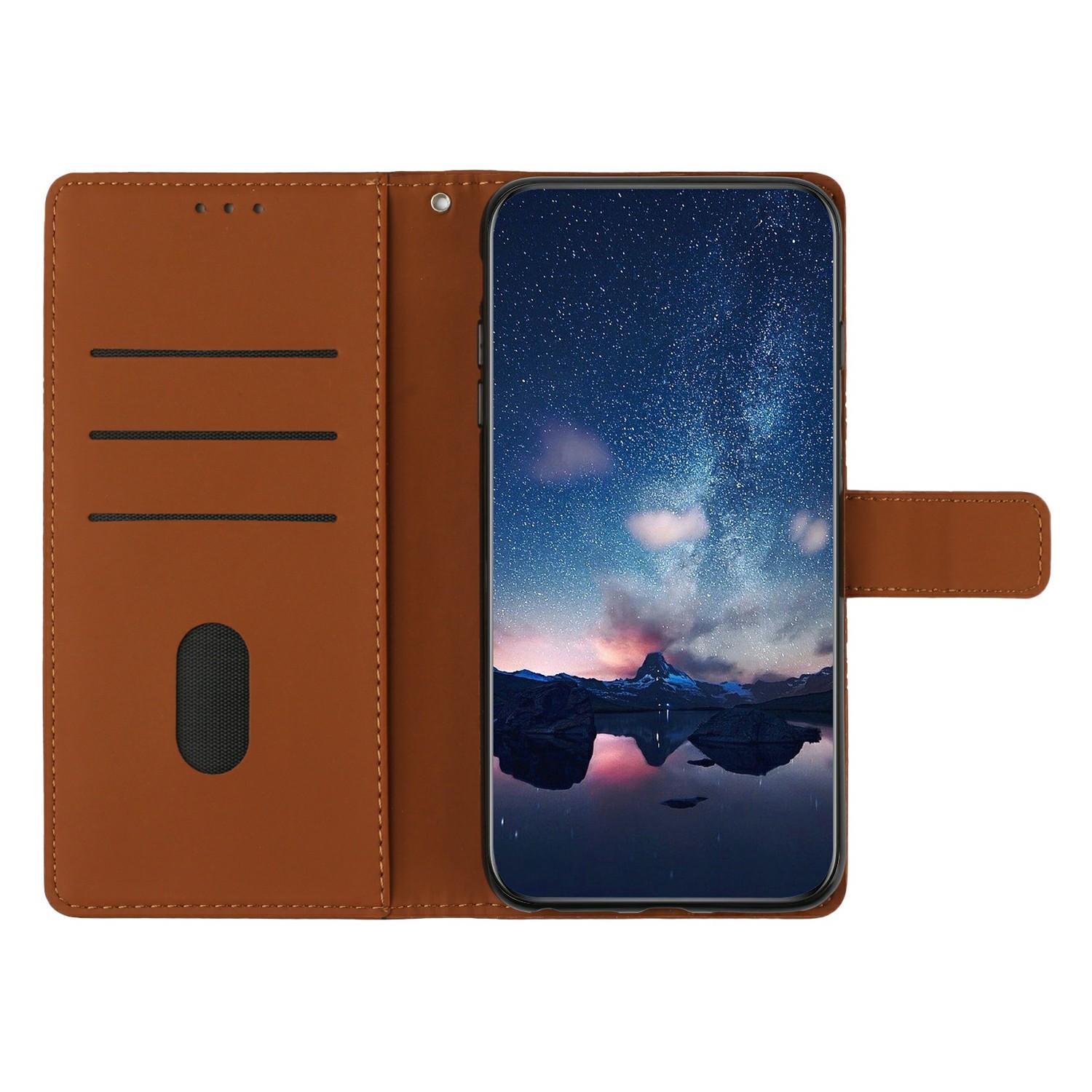 

For iPhone 16e Case Rhombus Leather Horizontal Flip Phone Cover Purple