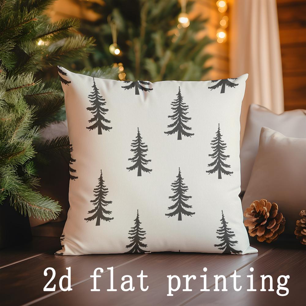 Home Decor Christmas-themed Patterns Cushion Covers Pattern Cushion Cover Suitable for Sofa Bedroom Car Pillow Cover