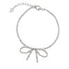 Geometric Silver Bow Knot Ring: Stylish, Versatile, and Fashionable Finger Ring for Women
