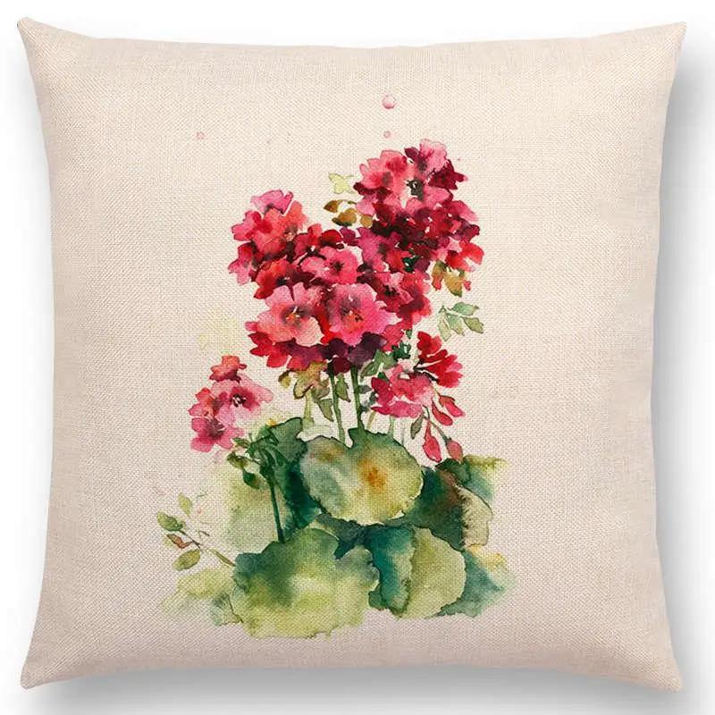 Throw Pillow Cushion Cover Flower Plant Office Lumbar Pillow Sofa Cushion  Pillow Case Cover for Sofa Bed Room Decoration