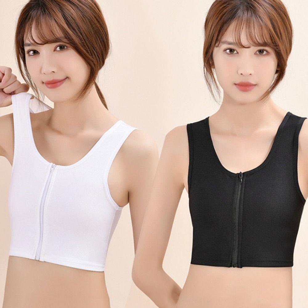 Slim Fit Seamless Shapewear Mesh Thin Underwear for Women Simple Chest Wraps Binding  Seaside