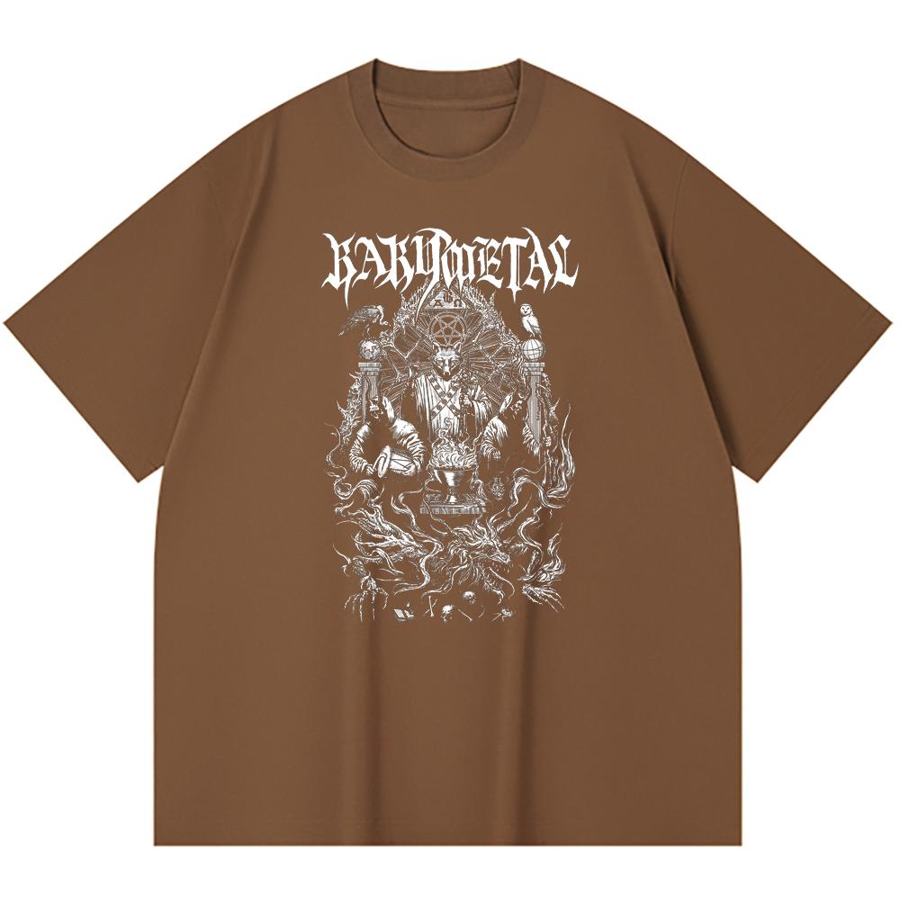 230 g/m² 100% Baumwolle Heavy Metal T-Shirt Rockband Beliebte Musik Druck Unisex Schweres Baumwoll-T-Shirt