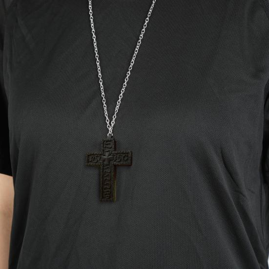 Squid Necklace Chinese Character Ten-Shaped Pendant Necklace with Secret Compartment