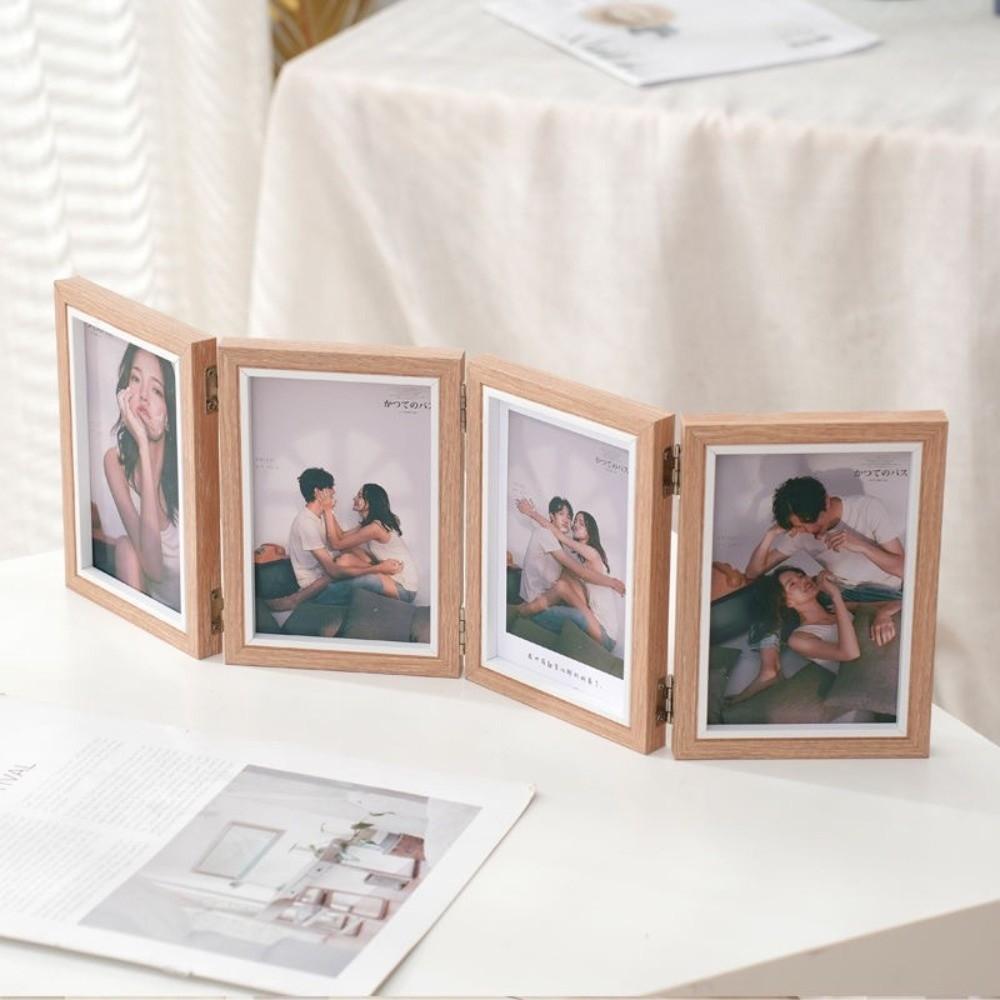 Foldable Hinged Photo Frame Hinged Mechanism Picture Album New Photo Frame  Home Decor