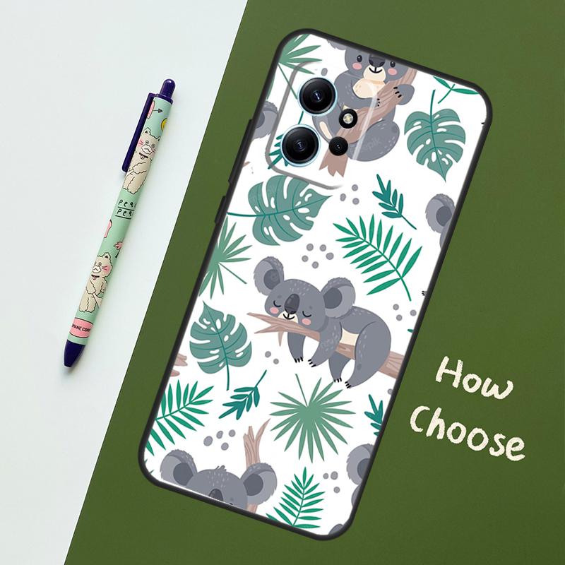 Cute Australia Koala Art Case For Xiaomi Redmi Note 11 12 10 Pro 8 9 Note 12S 11S 9S 10S Redmi 12C 9C 10C 12 Cover
