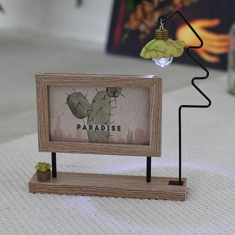 

Креативная скандинавская фоторамка 6 дюймов ins двухсторонняя железная украшение для дома 3D арт подставка для фото