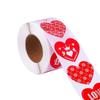 500Counts Valentines Day Heart Sticker 1Inch 1.5Inch Self Adhesive Labels Valentines Wrapping Sticker for Packaging