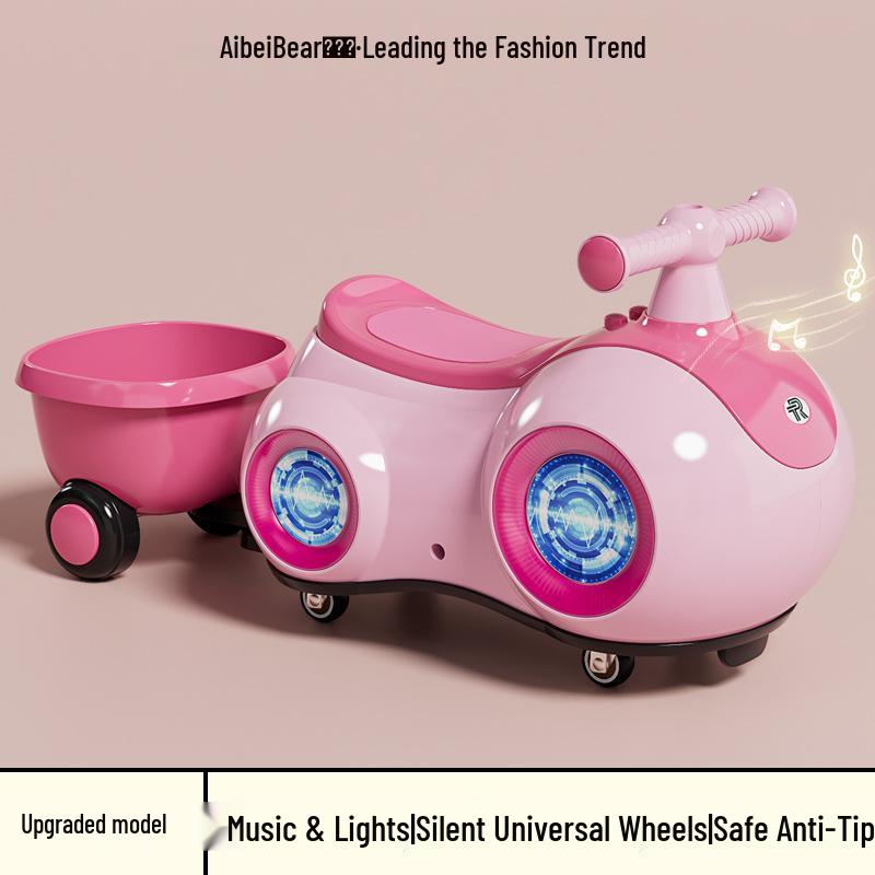 Celebritami schválené chodítko a balanční kolo pro miminka: Tiché, protipádové twist auto pro děti ve věku 1-3 roky