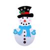 Cartoon DIY Felt Snowman Handmade Wall Hanging Snowman Christmas Snowman Pendant  Children's Toy