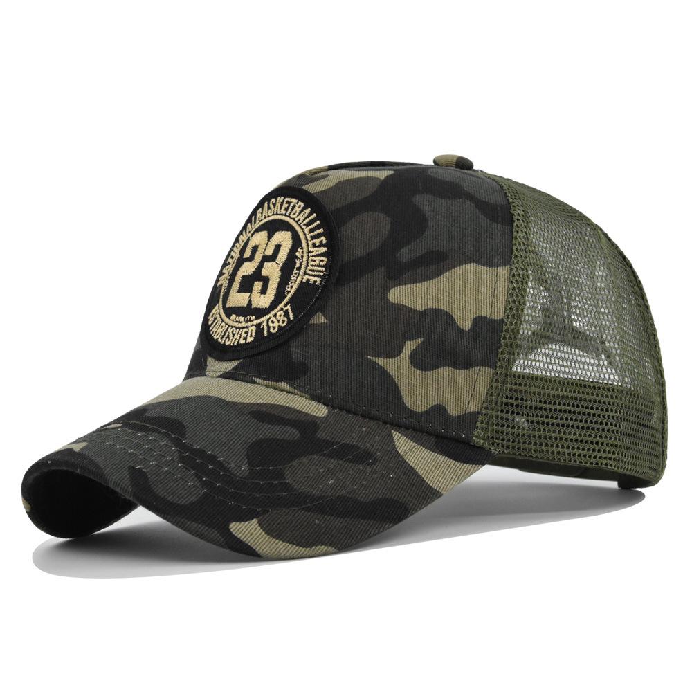 2025 Outdoors New Mesh Breathable Personality Sticker Embroidery Women s BaseballCap Mesh Hat Men s Spring Outdoor Sunscreen Cap 52-62CM