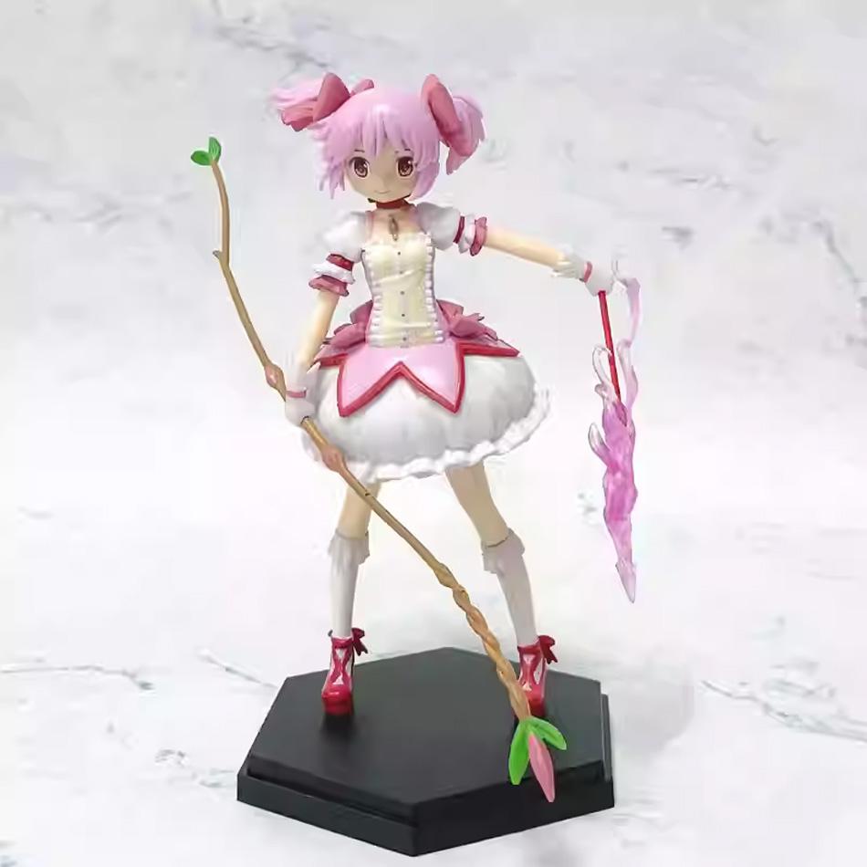 Aniem Figure  Anime Puella Magi Madoka Magica Cute Sitting Capital Girl PVC Anime Action Figures Anime Cartoon Model Toy Gift