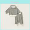 Childrens Striped Hoodie And Pants Set With Polyester Fabric For Kids Aged 3 To 8