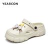 Damensandalen, Dicke Sohle, Ausgeschnitten, Weiche Sohle, Offene Zehenpartie, Outdoor-Slipper, YW261N1226