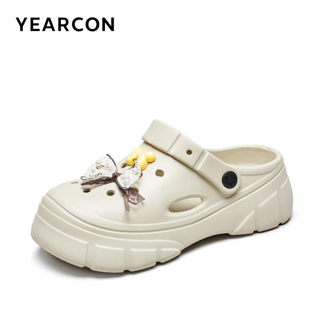 Damensandalen, Dicke Sohle, Ausgeschnitten, Weiche Sohle, Offene Zehenpartie, Outdoor-Slipper, YW261N1226