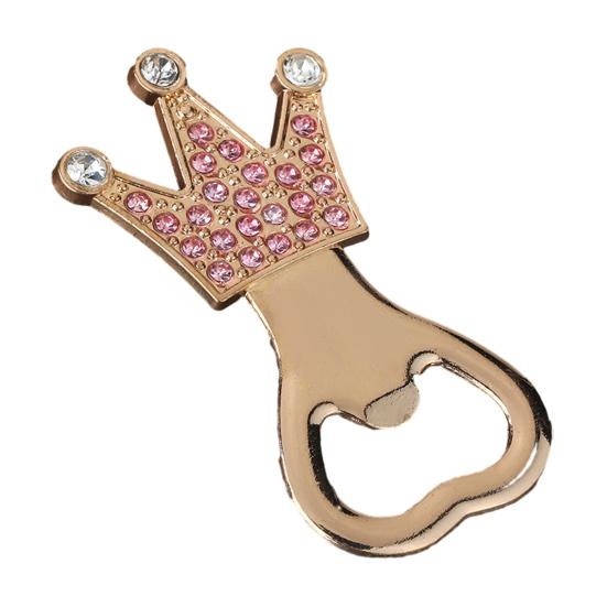 Apribottiglie a Corona, Risparmio di Fatica con Design a Diamanti Colorati, Texture Galvanizzata in Lega, Cavatappi per Accessori Bar Casalingo