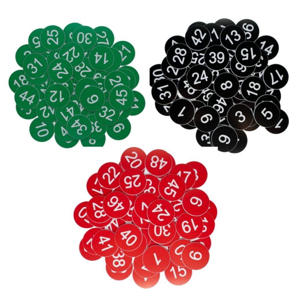 50 STÜCKE Dünne Plastiknummernanhänger Leichtgewicht Restaurant Warteschlangennummer Restaurant