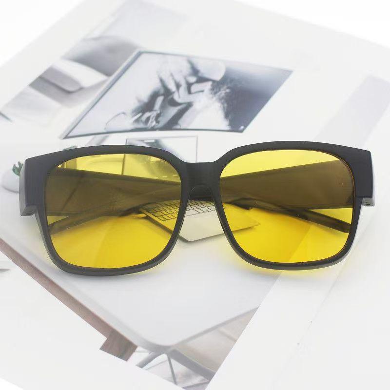 G-Family Gradient Blush Multi-Color Sunglasses with Vertical Rice Nail Design
