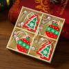 Prachtige Houten Kerstversieringen Doos: Kerstboomversieringen & Kleine Cadeautjes