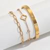 Elegant European Lucky Plum Blossom & Four-Leaf Clover Diamond Bracelet