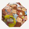 Curious George, Monkey Automatic Opening and Closing, 8 rib Structure Portable Umbrella, Suitable for Men and Women in All Seasons  Perfect
