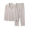 [Timetallking] Pajamas, Men's, Long Sleeve, 100% Cotton, Men's Top and Bottom Set, Room Wear, Stylish, Open Front, Soft, Skin-friendly, Sweat