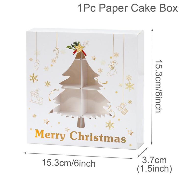 

Рождественская коробка для печенья, коробка для упаковки конфет, украшение «Счастливого Рождества» для дома 2025, Навидад, Ноэль, украшение на рождественскую елку, декор, Новый год
