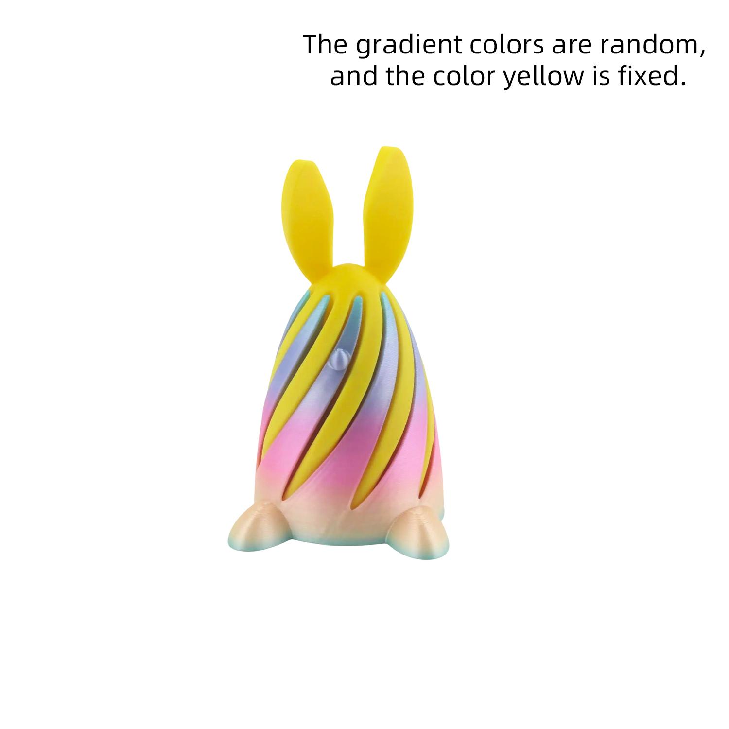 3D-печатный пасхальный кролик спиральный конус, декомпрессия и музыкальный тренд, игровой артефакт для толкания OneSize