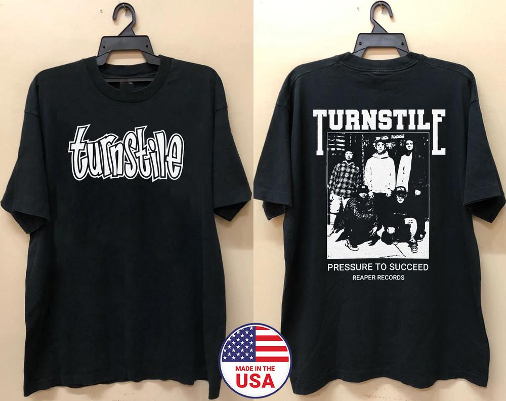 Turnstile Band Pressure To Succeed Double Sided T Shirt  Unisex T-Shirt XXL