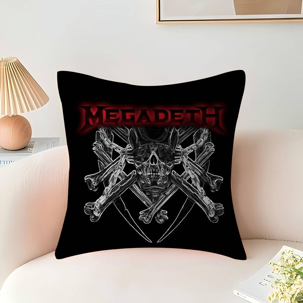 Heavy Metal Rock Roll Music Megadeths Personalized Picture Text Home Decorative Pillows Household Gifts 45x45cm